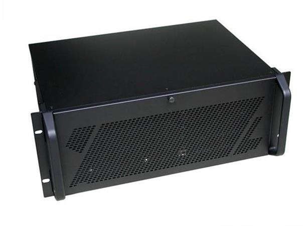 GHI-406ATXR 4U chassis, black For m.ATX hovedkort. Dybde 30cm. 